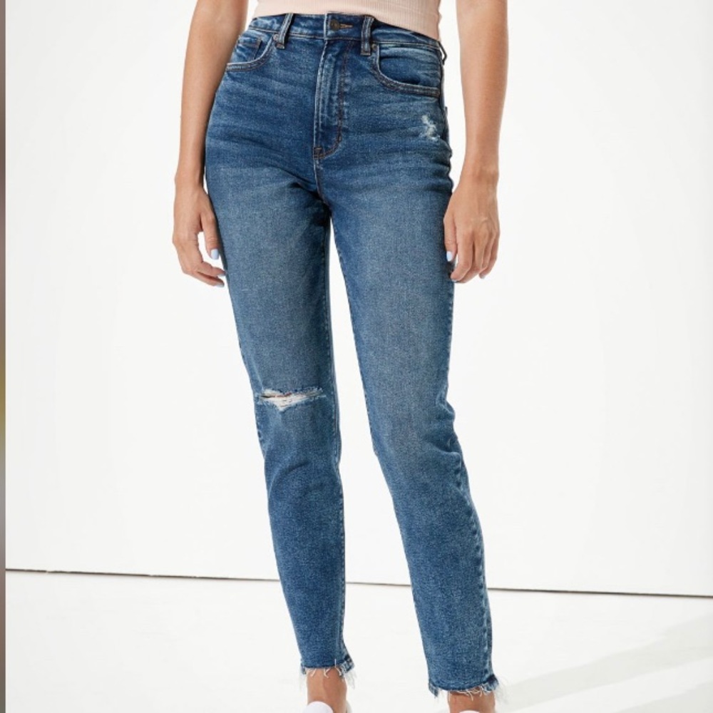 AE Highest Waist Stretch Mom Jean